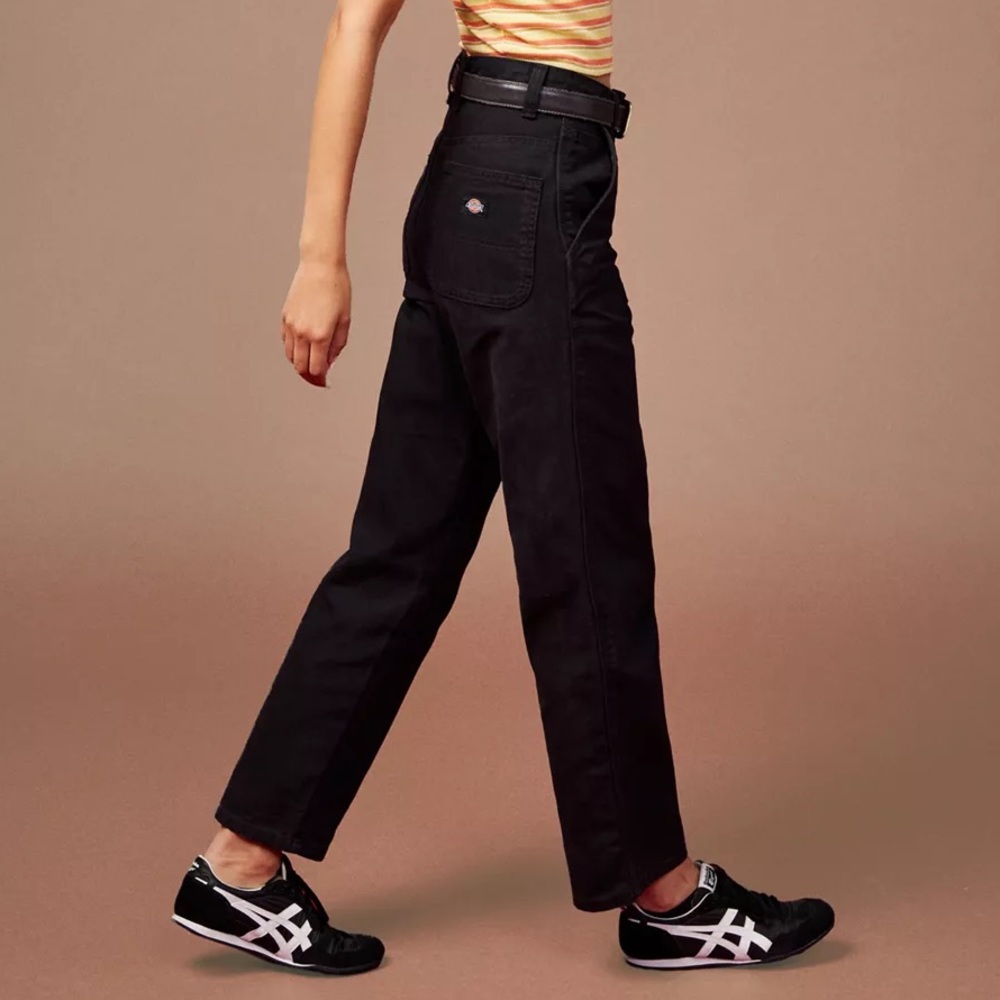 New Dickies Canvas Low Rise Cotton Baggy Wide Leg Cargo Carpenter Pants - Picture 6 of 10